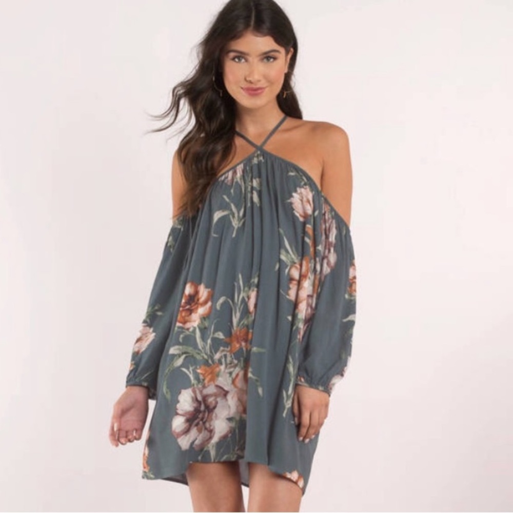 TOBI Nassau Floral Off The Shoulder Mini Dress